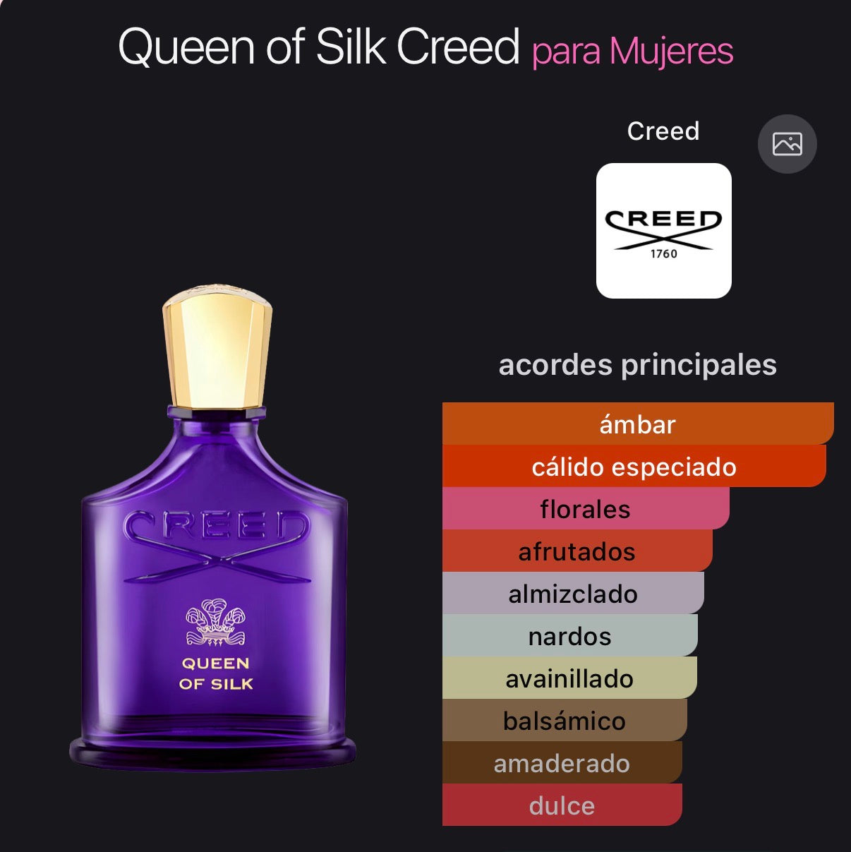 Creed Queen of Silk 75 ml (Preventa)