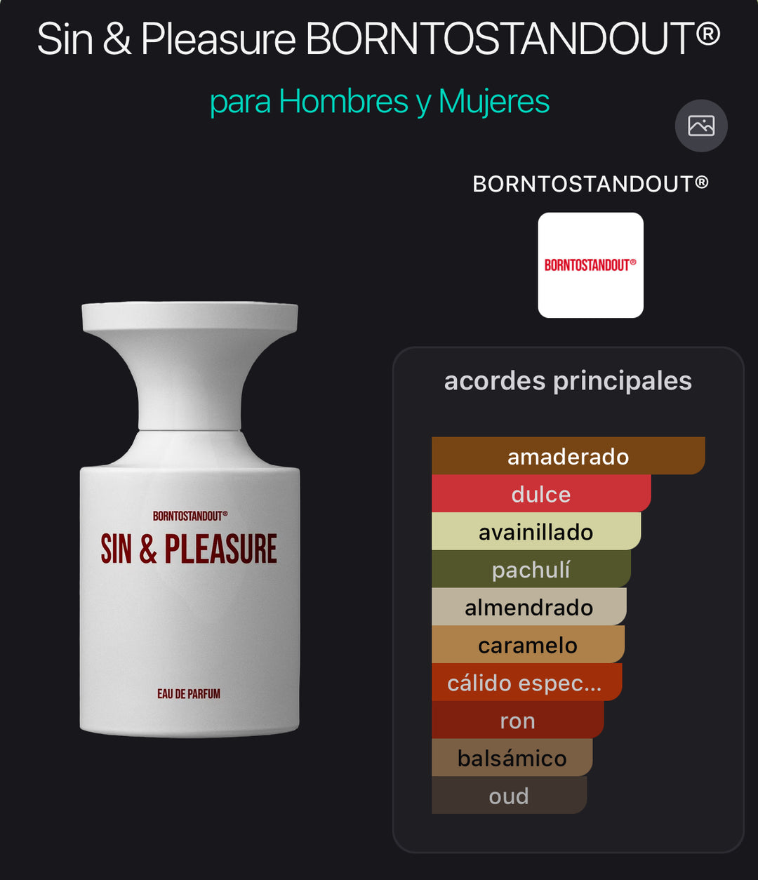 Acordes principales de Sin & Pleasure de BORNTOSTANDOUT