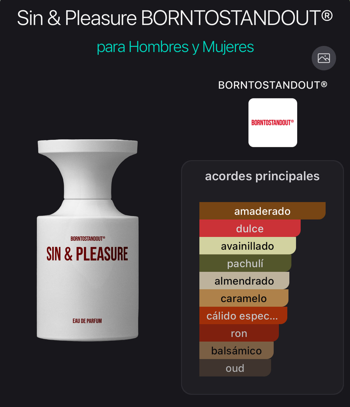 Acordes principales de Sin & Pleasure de BORNTOSTANDOUT