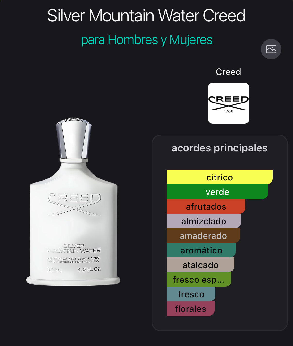 Creed Silver Mountain Water 100 ml