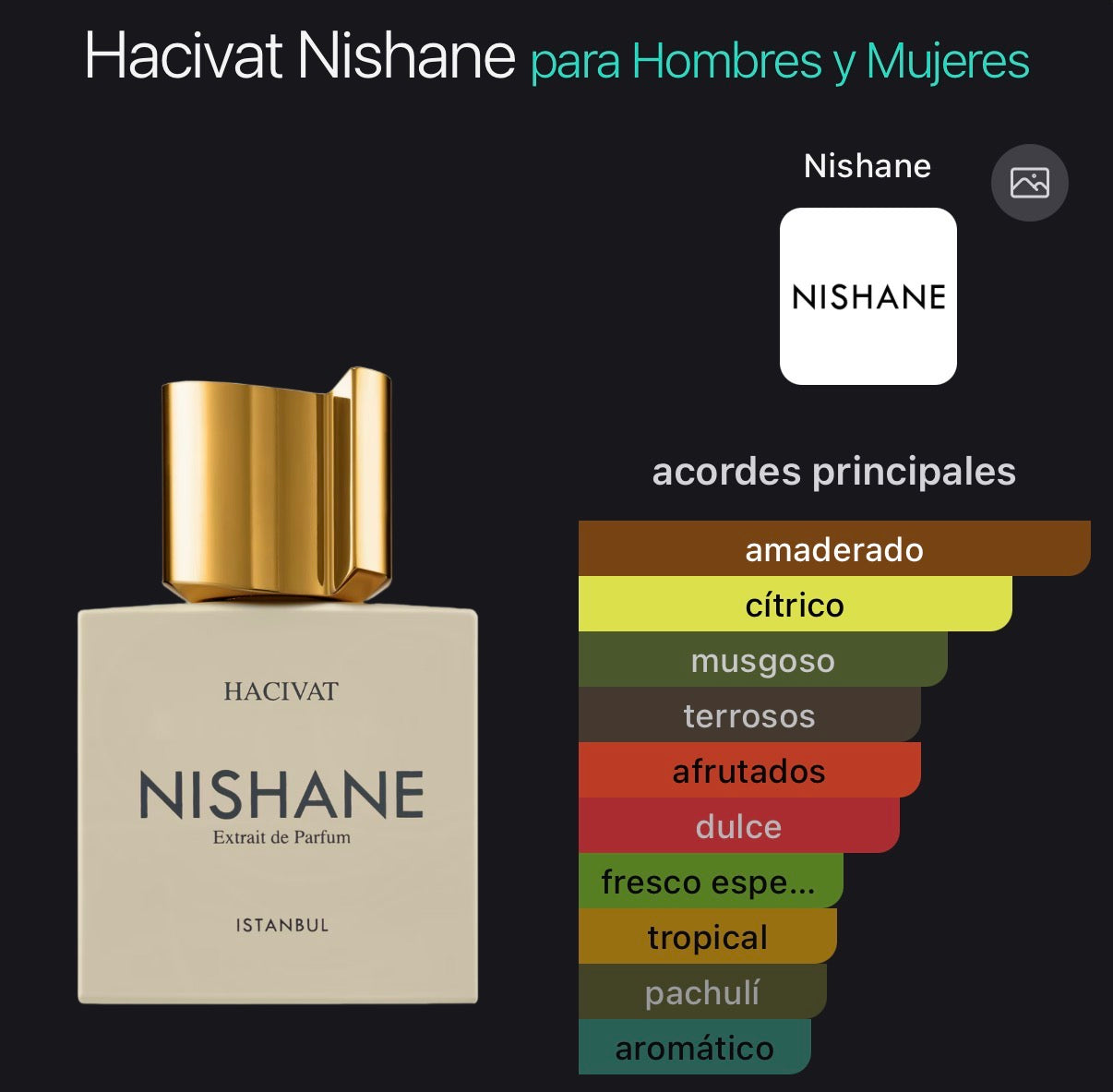 Nishane Hacivat Extrait de Parfum (Preventa)