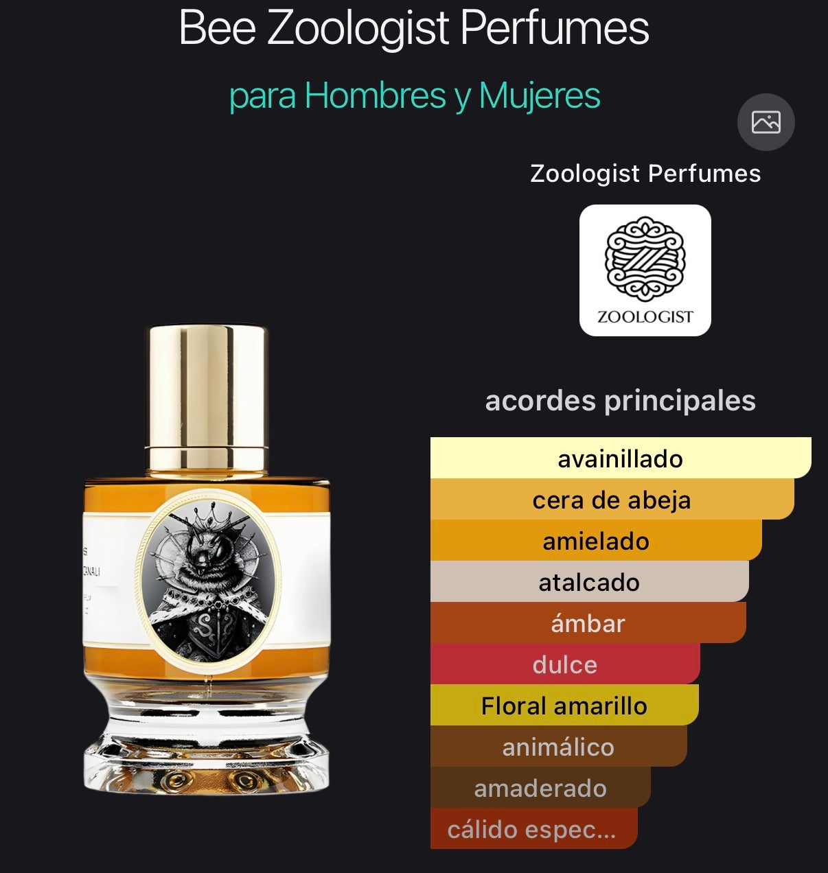 Bee Extrait de Parfum Deluxe Zoologist 60 ml (Preventa)