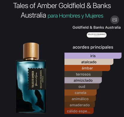 Tales of Amber Goldfield & Banks Extrait de Parfum 100 ml (Preventa)