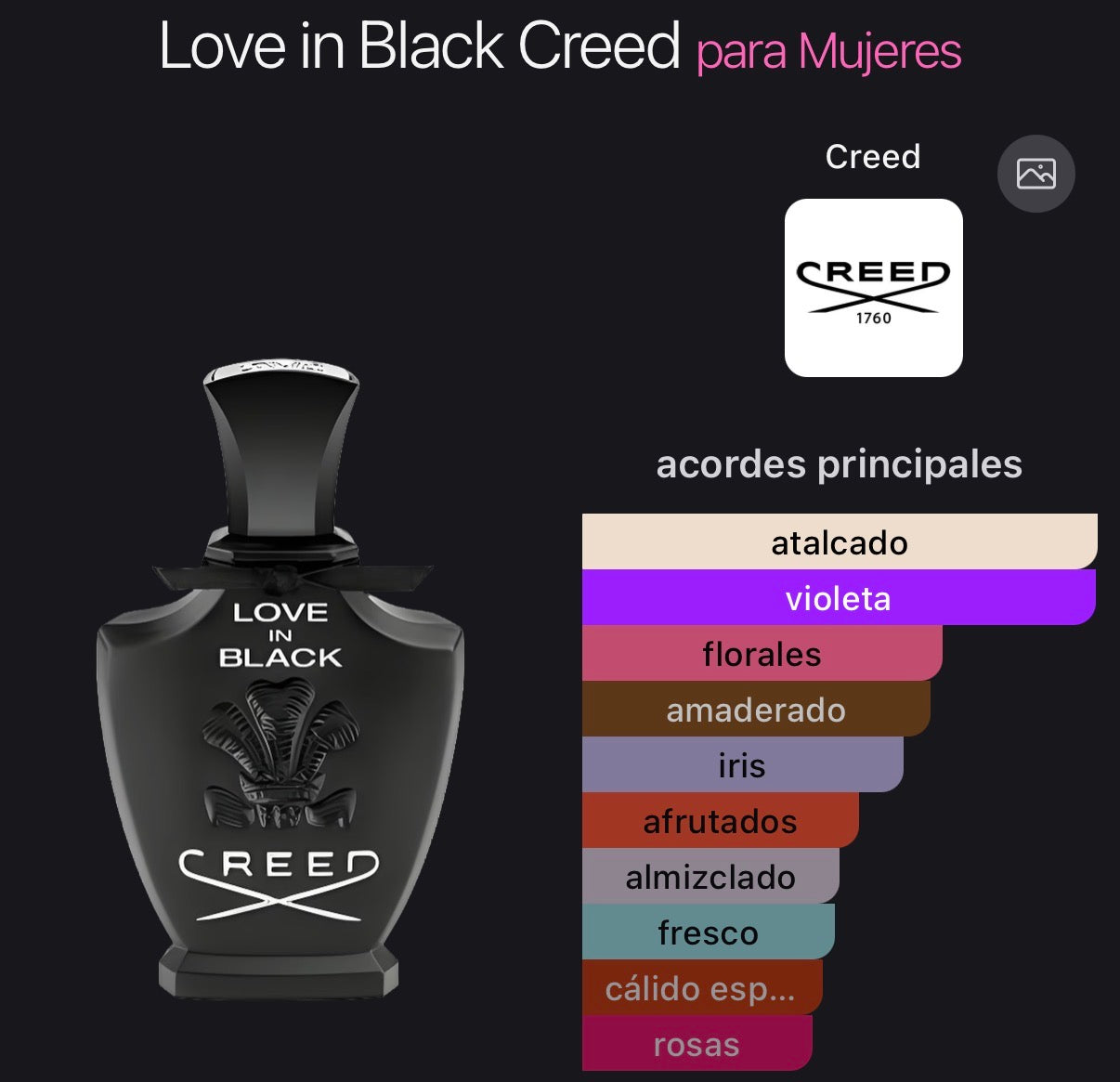Creed Love in Black Eau de Parfum 75 ml (Preventa)