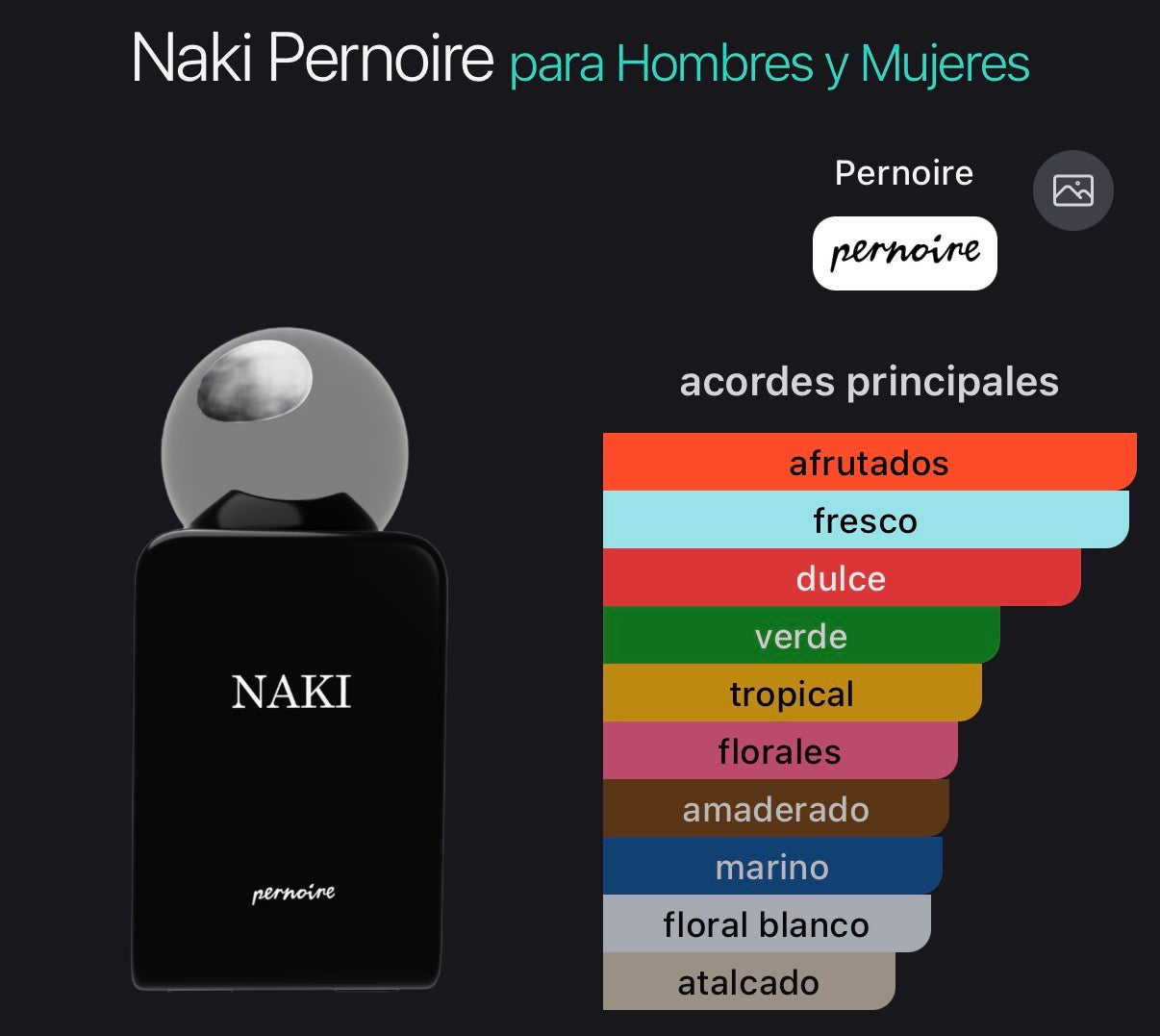 Naki Pernoire Extrait de Parfum 50 ml (Preventa)