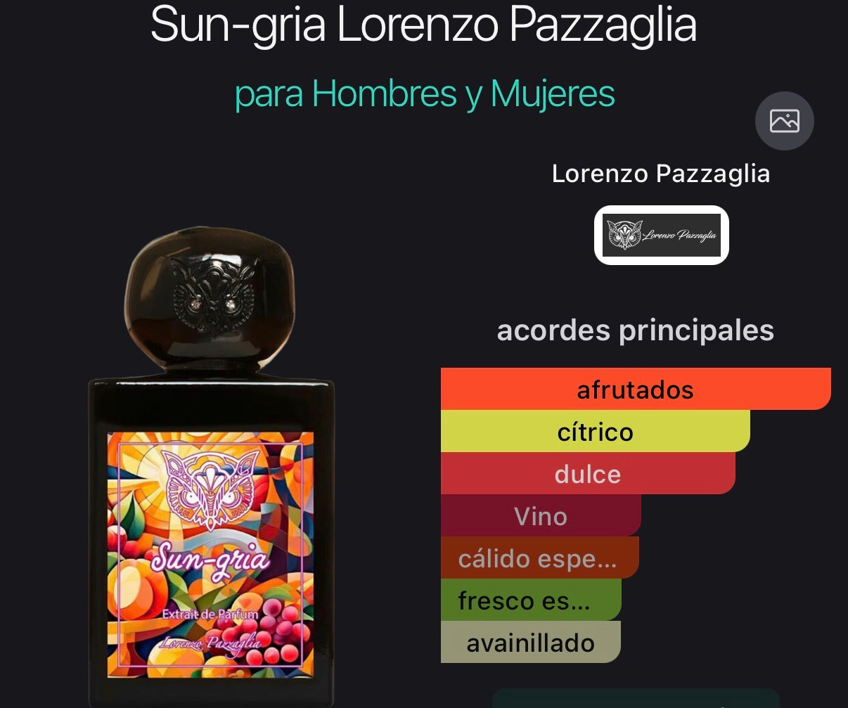 Sun-Gria Lorenzo Pazzaglia Extrait de Parfum 50 ml (Preventa)
