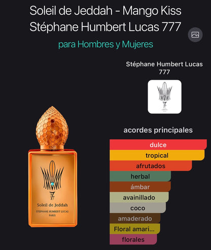 Soleil de Jeddah Mango Kiss Stéphane Humbert Lucas EDP 50 ml (Preventa)