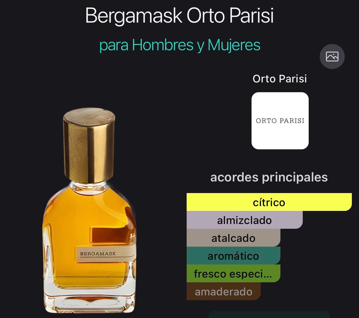 Bergamask Orto Parisi Eau de Parfum 50 ml (Preventa)