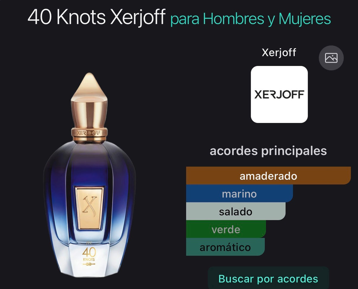 40 Knots Xerjoff Eau de Parfum 100 ml (Preventa)