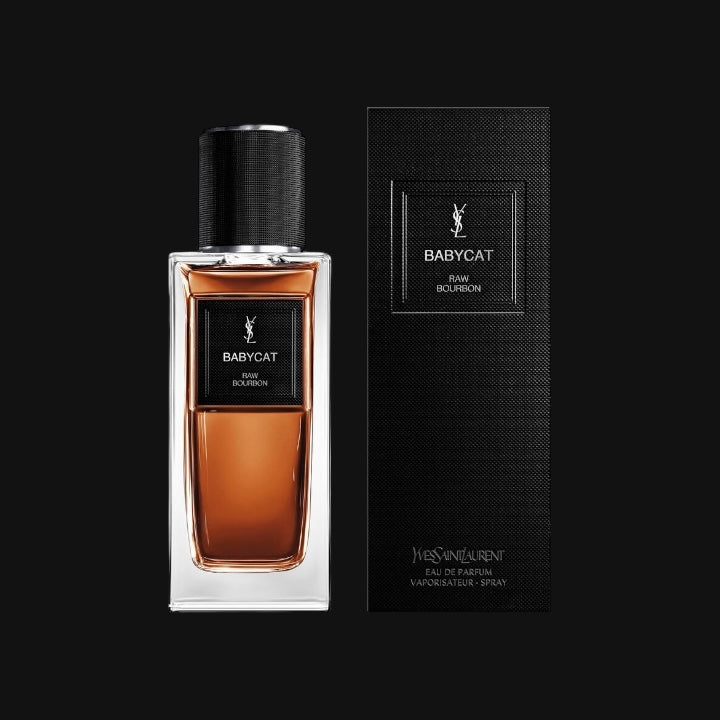 Babycat Raw Bourbon de Yves Saint Laurent con frasco y caja