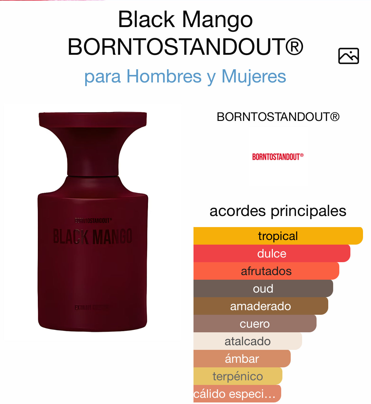 Black Mango Extrait de Parfum 50 ml (Preventa)