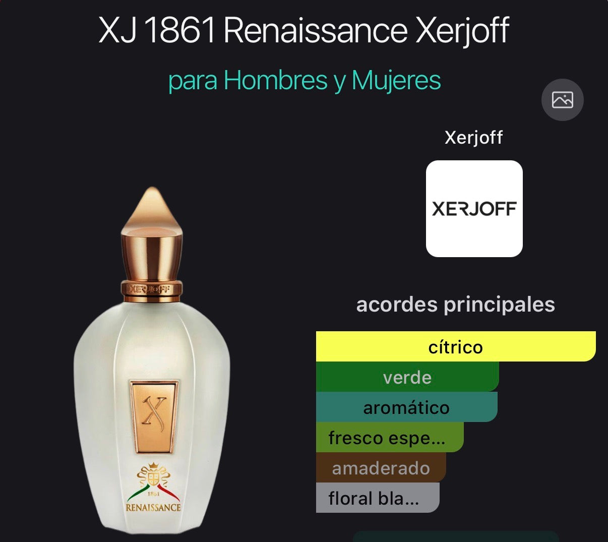 XJ 1861 Renaissance Xerjoff Eau de Parfum