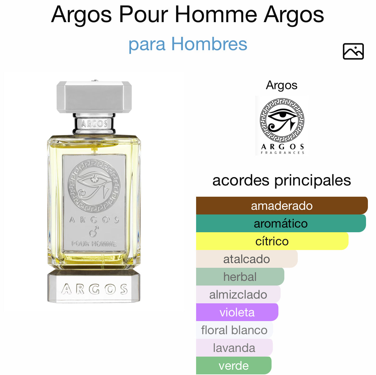 Pour Homme Argos Eau de Parfum 100 ml (Preventa)