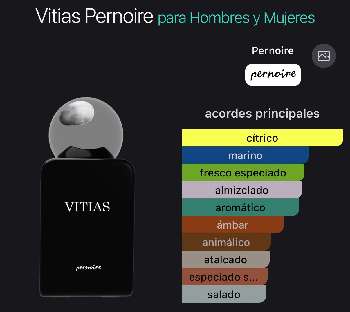 Vitias Pernoire Extrait de Parfum 50 ml