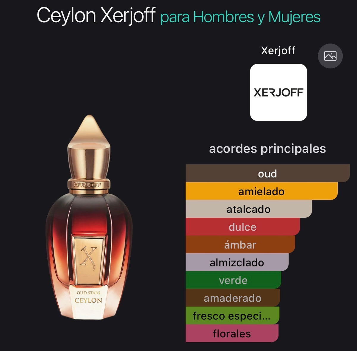 Ceylon Xerjoff Parfum 50 ml (Preventa)