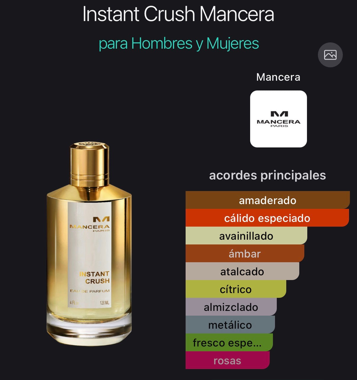 Instant Crush Mancera Eau de Parfum 120 ml (Preventa)