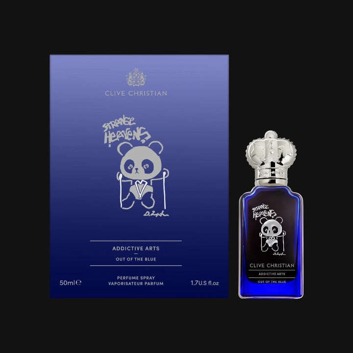 Strange Heavens Out of the Blue de Clive Christian con frasco y caja