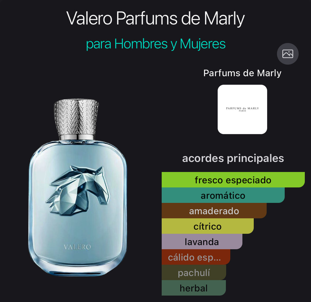 Acordes principales de Valero de Parfums de Marly