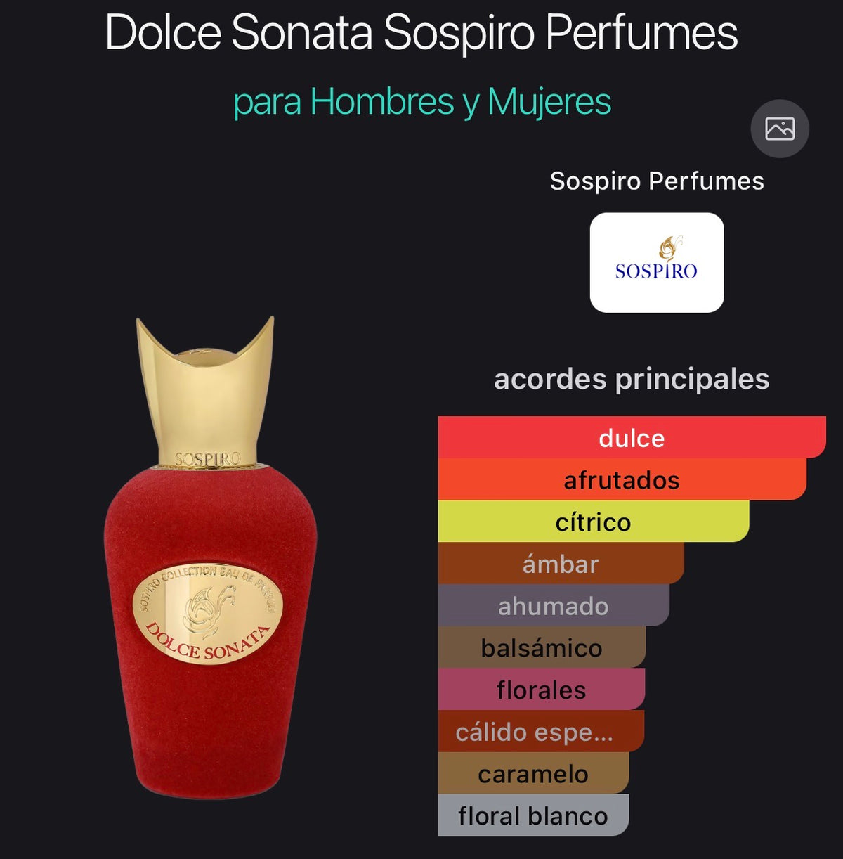 Sospiro Dolce Sonata Eau de Parfum 100 ml