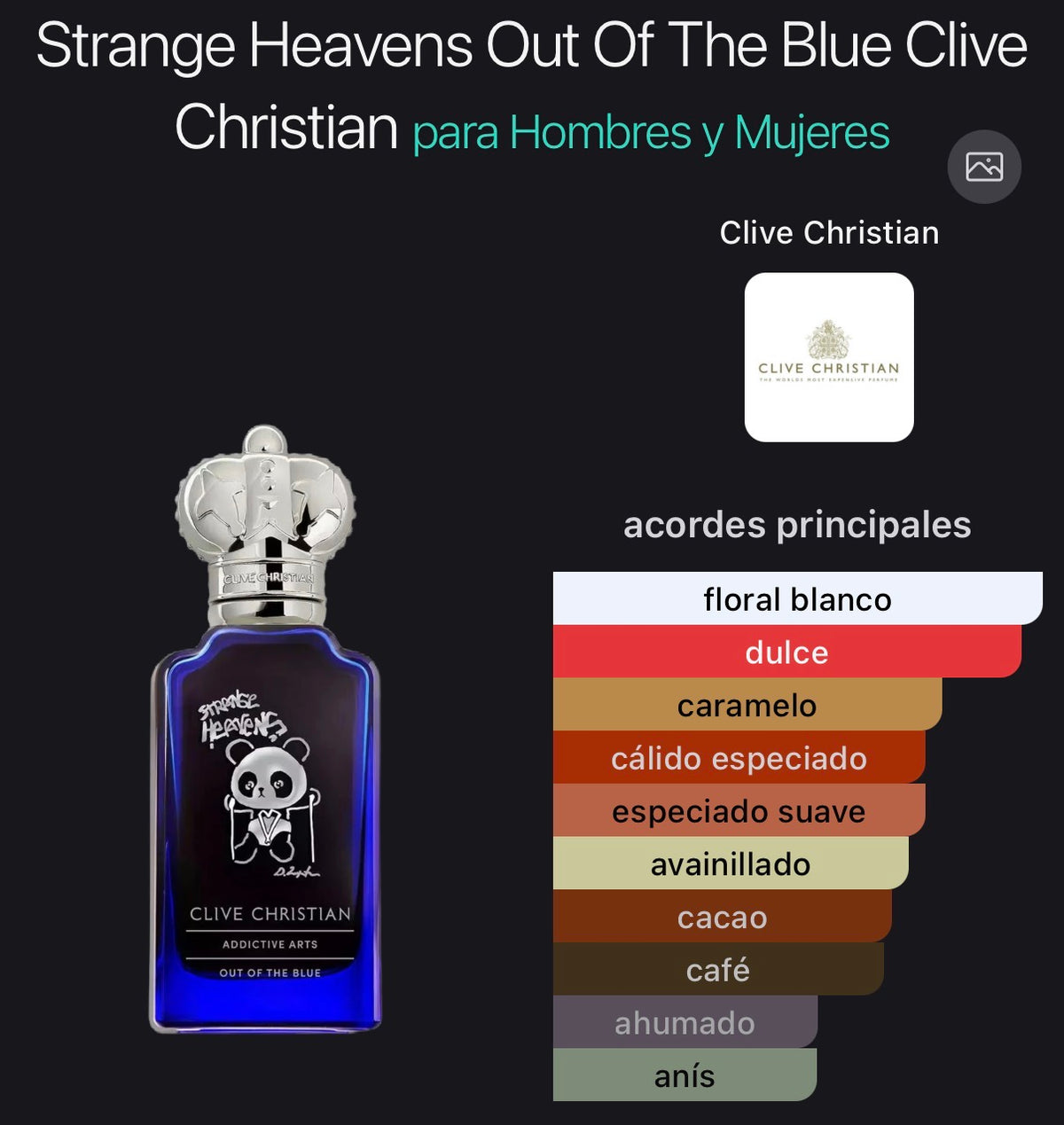 Acordes principales de Strange Heavens Out of the Blue de Clive Christian