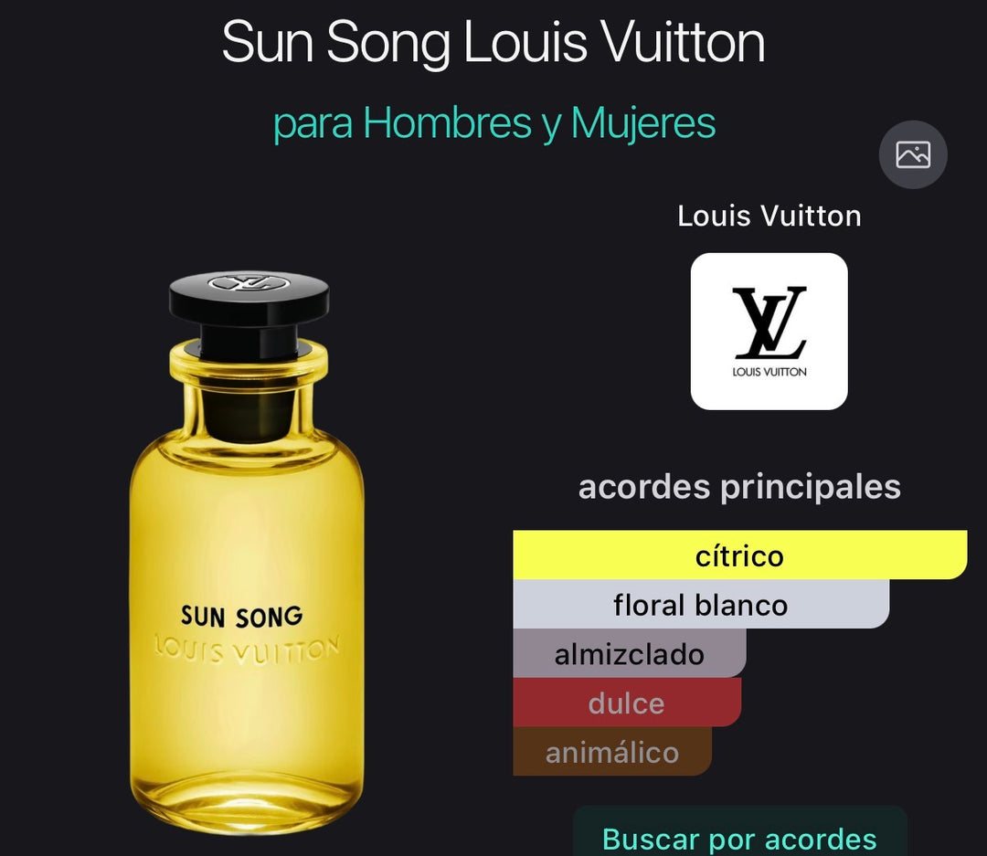 Acordes principales de Sun Song de Louis Vuitton