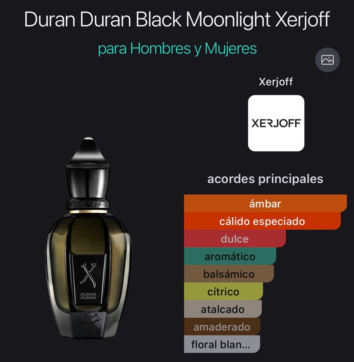 Duran Duran Black Moonlight Xerjoff Parfum 50 ml (Preventa)