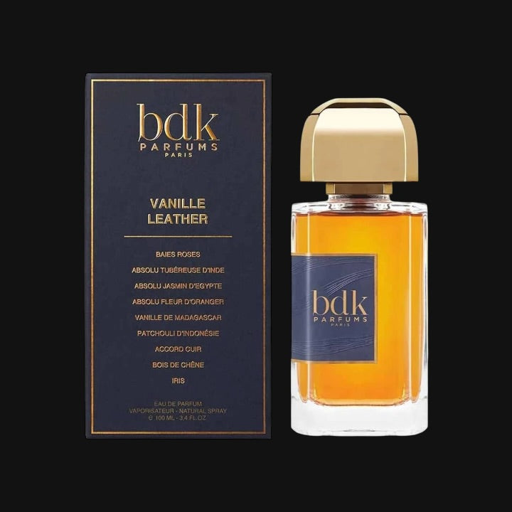 Vanille Leather de BDK Parfums con frasco y caja