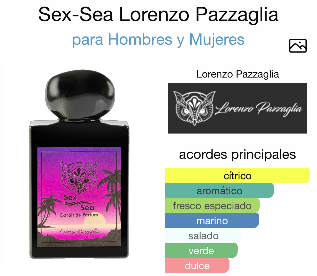 Lorenzo Pazzaglia Sex Sea Extrait de Parfum 50 ml