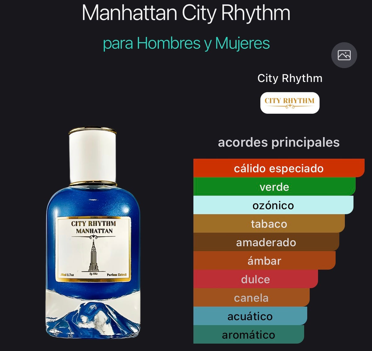 Manhattan City Rhythm Extrait de Parfum 100 ml
