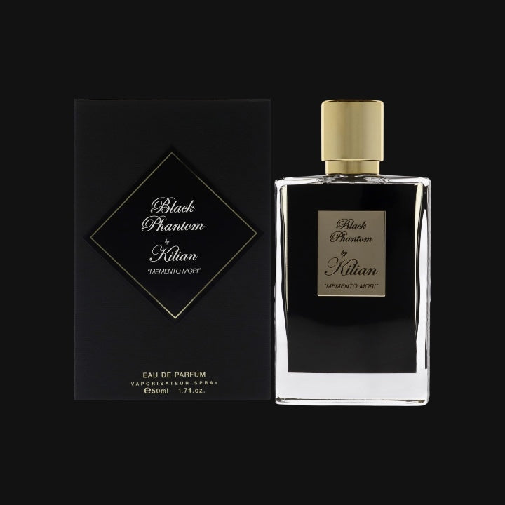 Black Phantom Memento Mori de Kilian Paris con frasco y caja