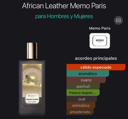 African Leather Memo Paris Eau de Parfum 75 ml (Preventa)
