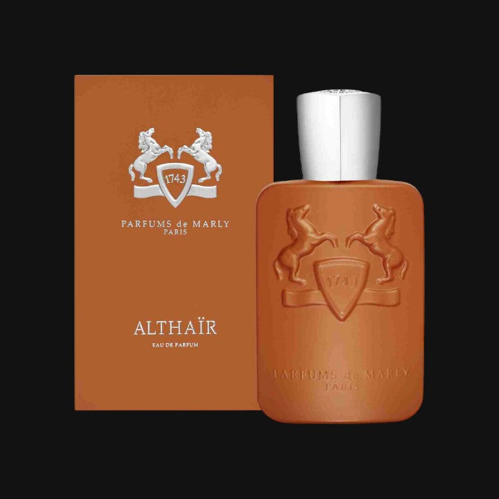 Althaïr de Parfums de Marly con frasco y caja