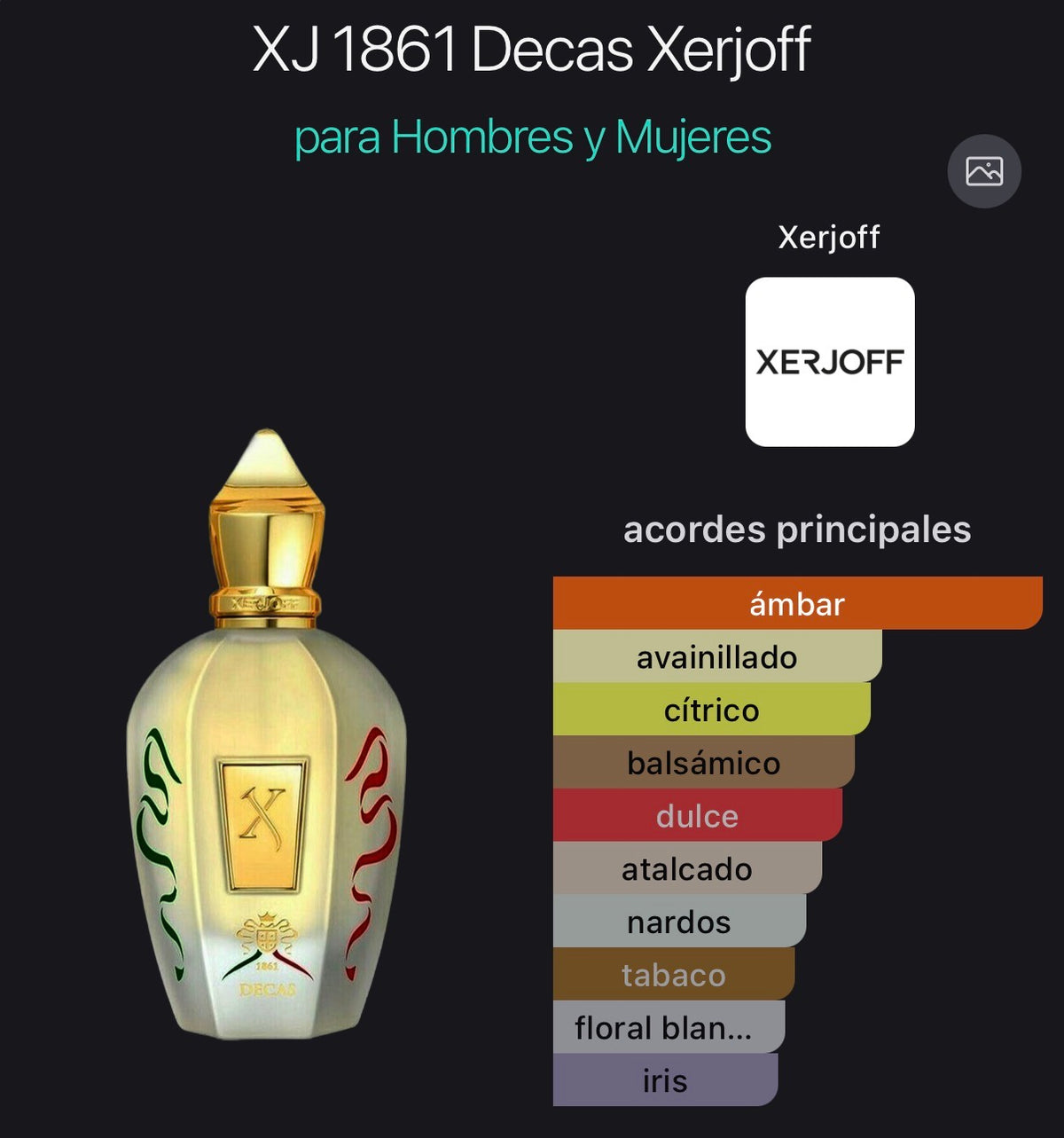 Decas Xerjoff Eau de Parfum 100 ml (Preventa)