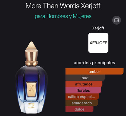 More Than Words Xerjoff Eau de Parfum 100 ml (Preventa)