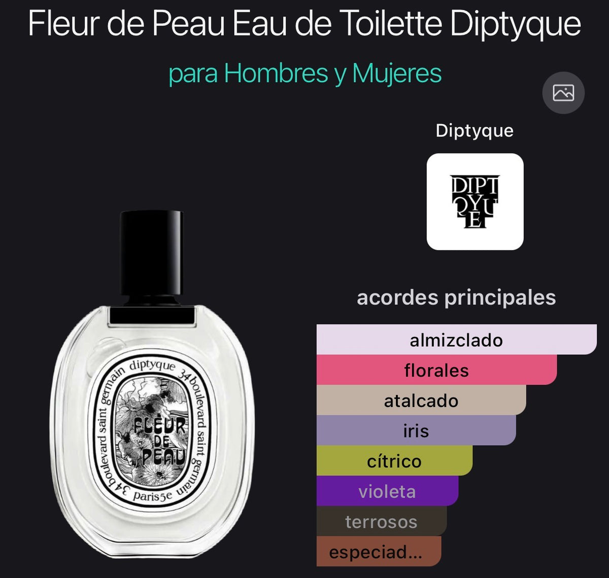 Fleur de Peau Diptyque Eau de Toilette 100 ml (Preventa)