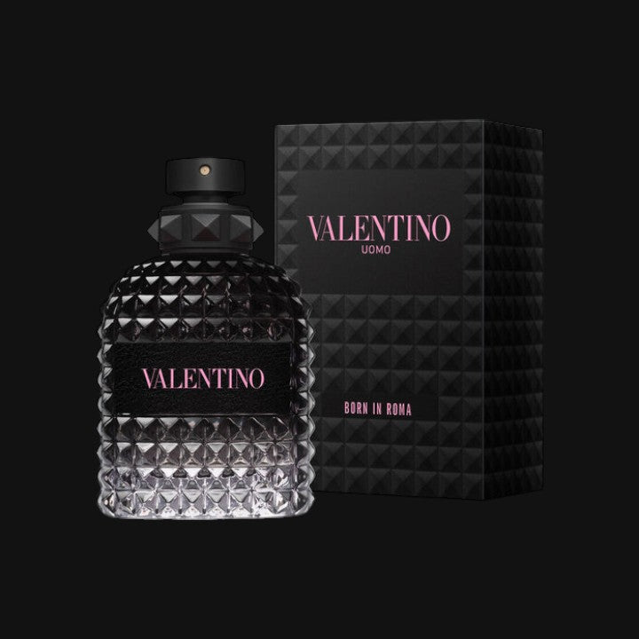 Uomo Born in Roma de Valentino con frasco y caja