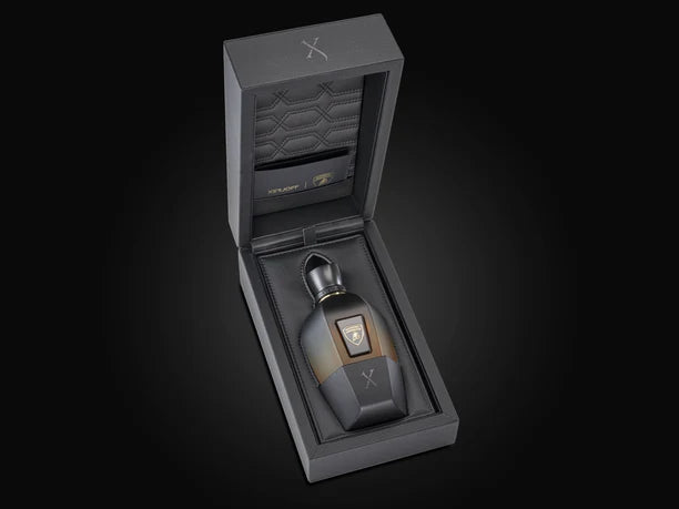 Fierezza de Xerjoff x Lamborghini en su estuche abierto