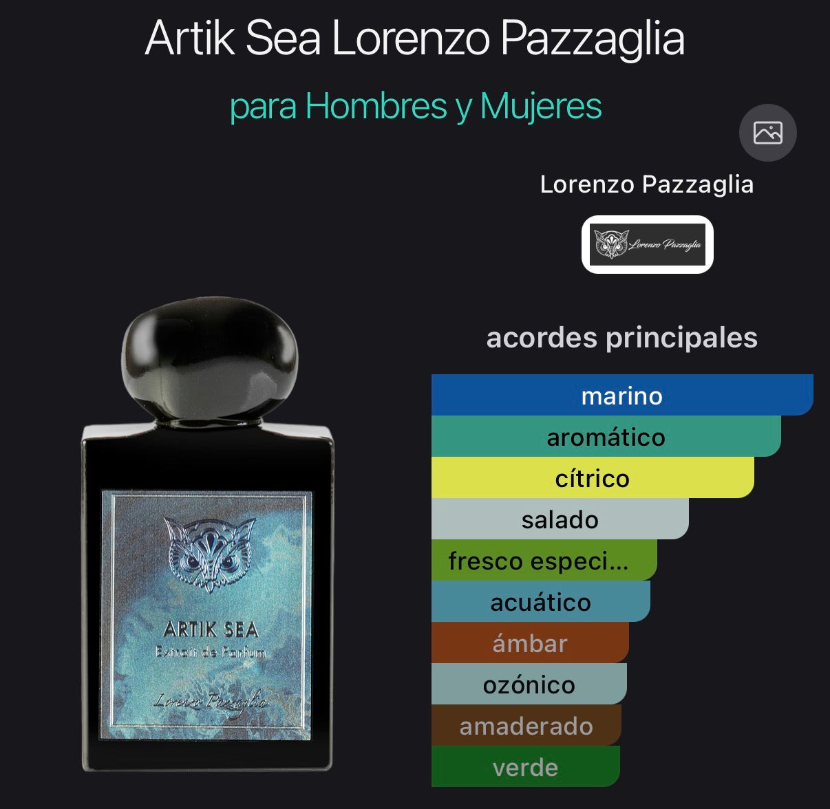 Lorenzo Pazzaglia Artik Sea Extrait de Parfum
