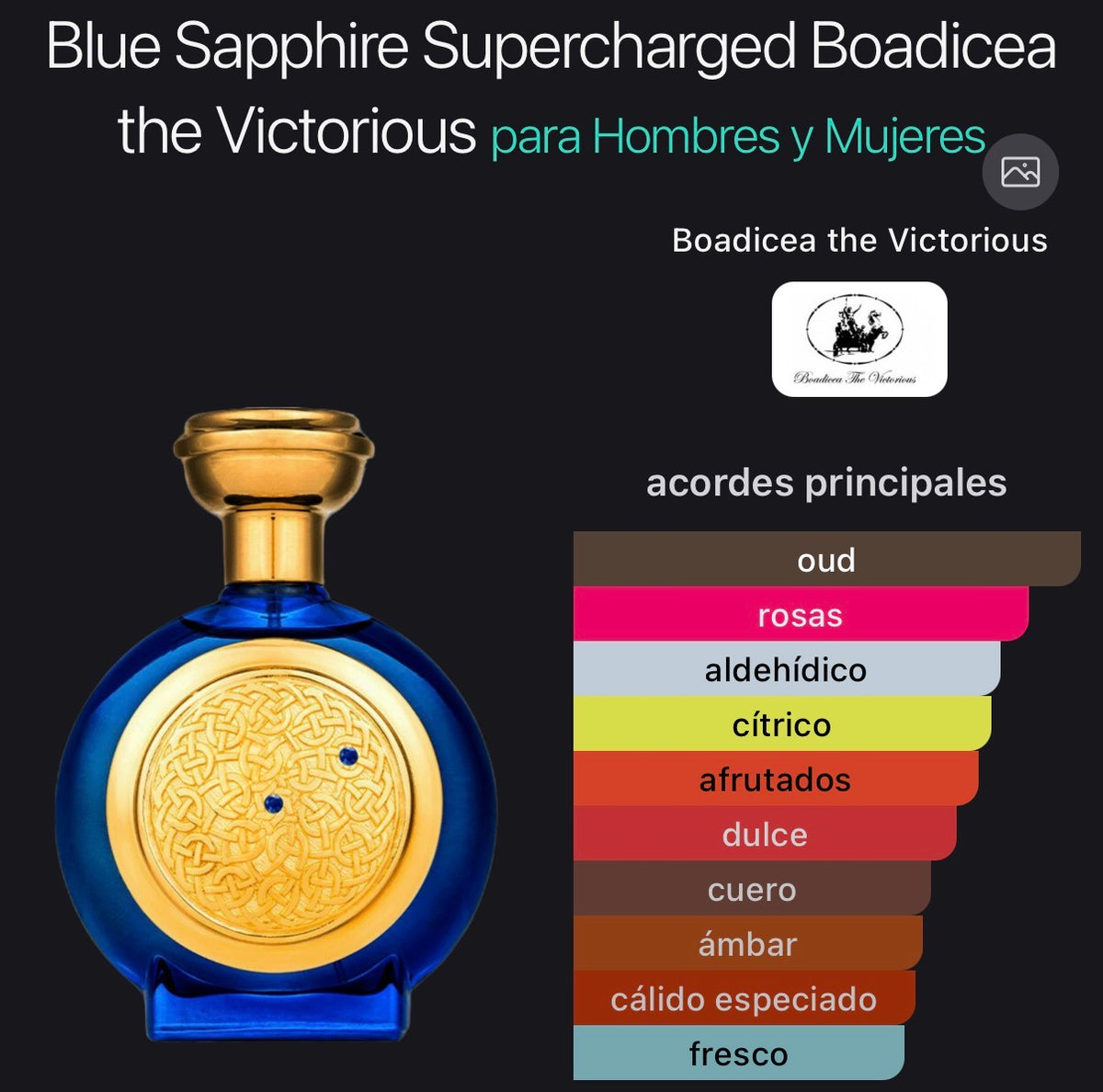 Blue Sapphire Supercharged Boadicea The Victorious Eau de Parfum 100 ml (Preventa)
