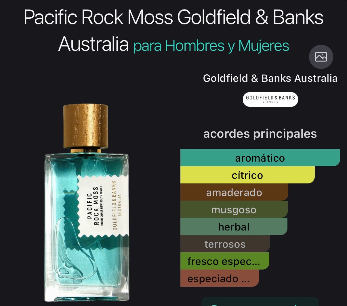 Pacific Rock Moss Goldfield & Banks 100 ml (Preventa)
