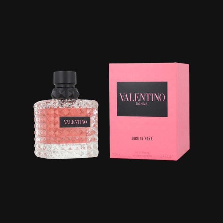 Donna Born in Roma de Valentino con frasco y caja