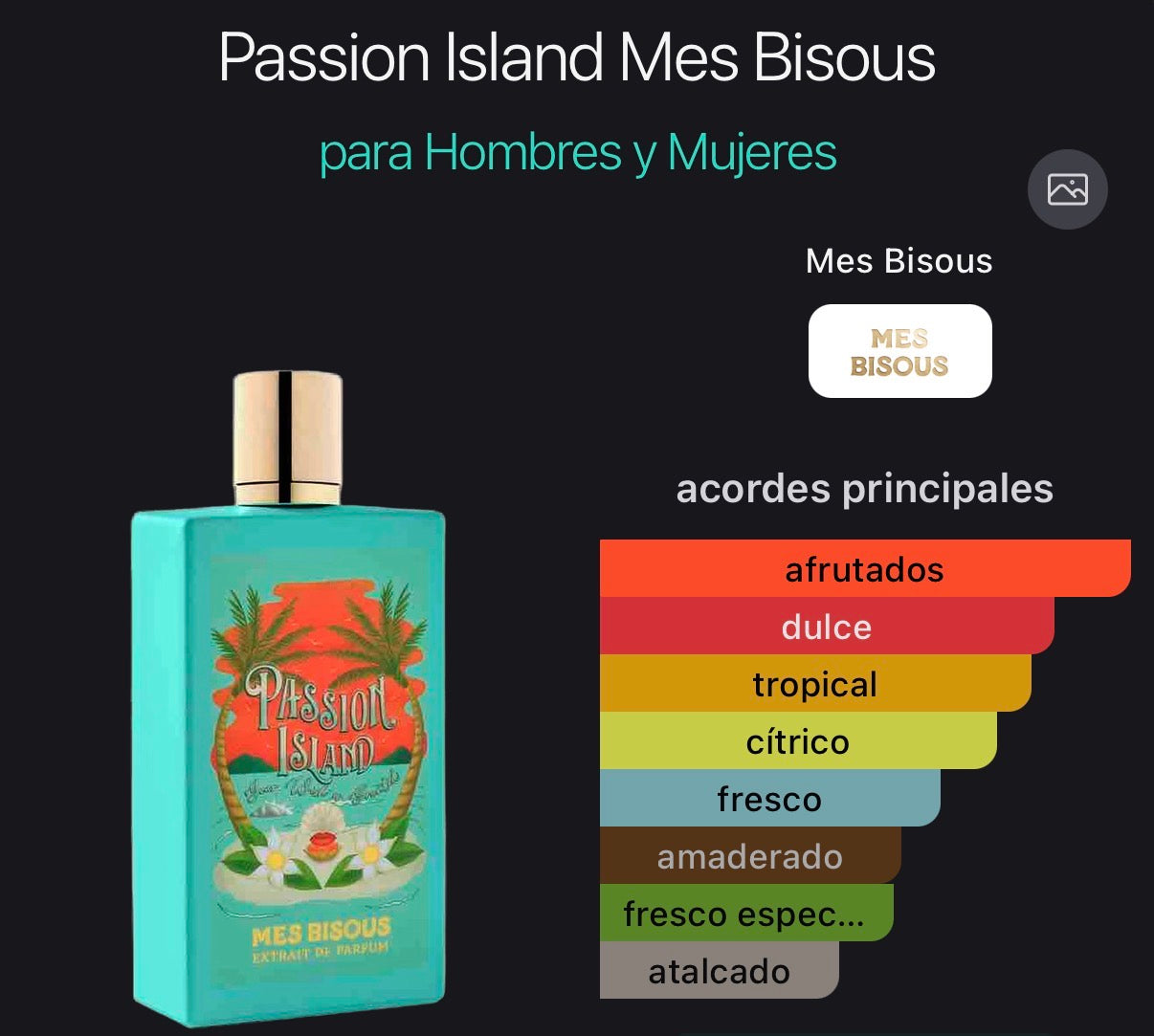 Passion Island Mes Bisous Extrait de Parfum 100 ml (Preventa)