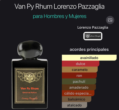 Van Py Rhum Lorenzo Pazzaglia Extrait de Parfum 50 ml (Preventa)