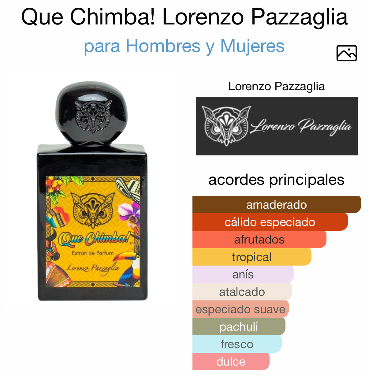 Lorenzo Pazzaglia Que Chimba! Extrait de Parfum 50 ml