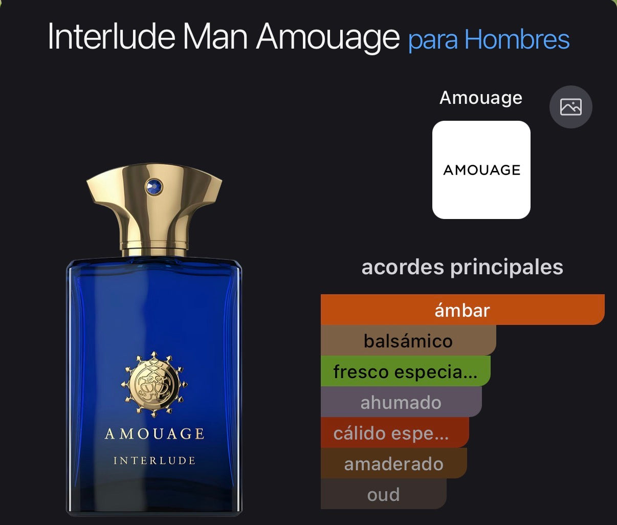 Amouage Interlude Man Eau de Parfum 100 ml (Preventa)
