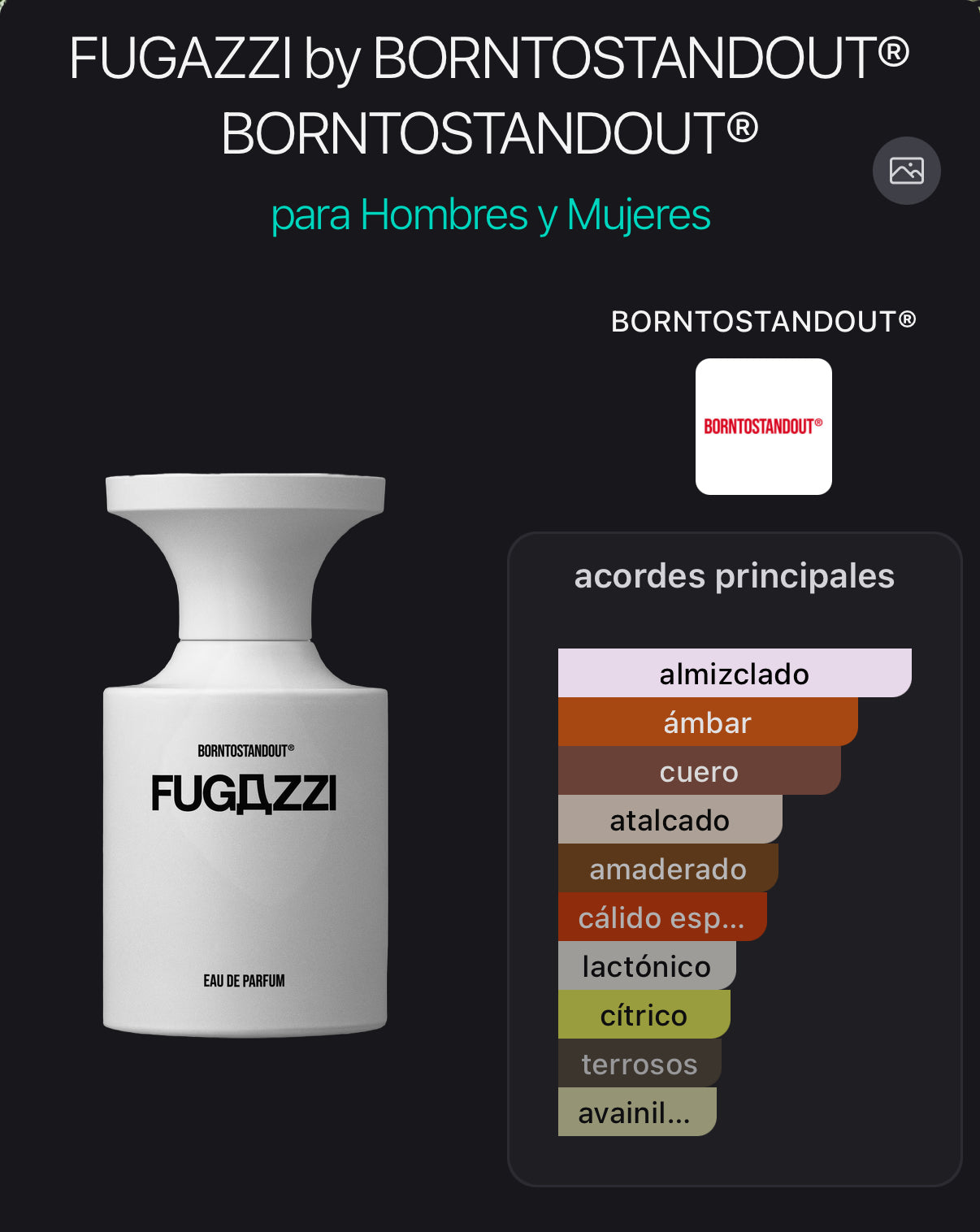 Fugazzi Eau de Parfum BORNTOSTANDOUT® 50 ml