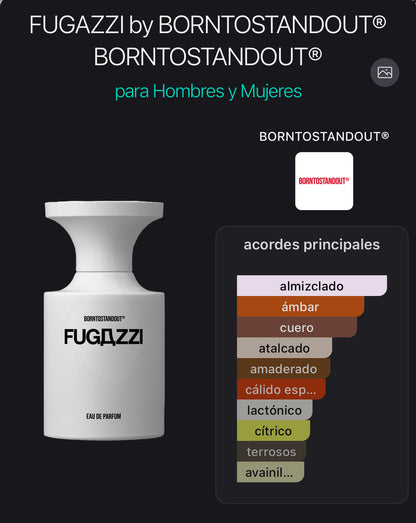 Fugazzi Eau de Parfum BORNTOSTANDOUT® 50 ml