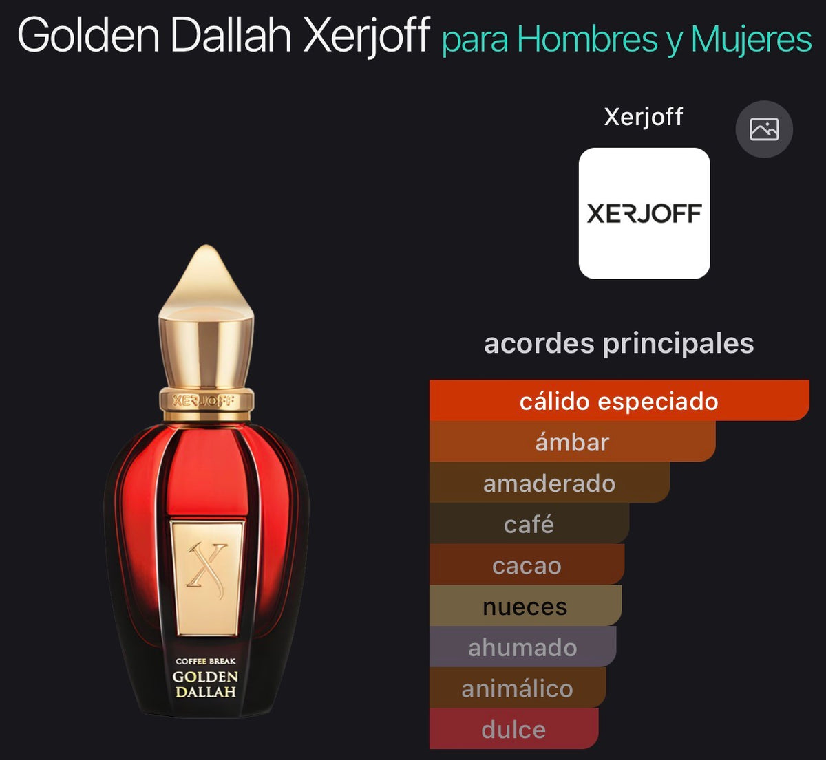 Golden Dallah Xerjoff Parfum 50 ml (Preventa)