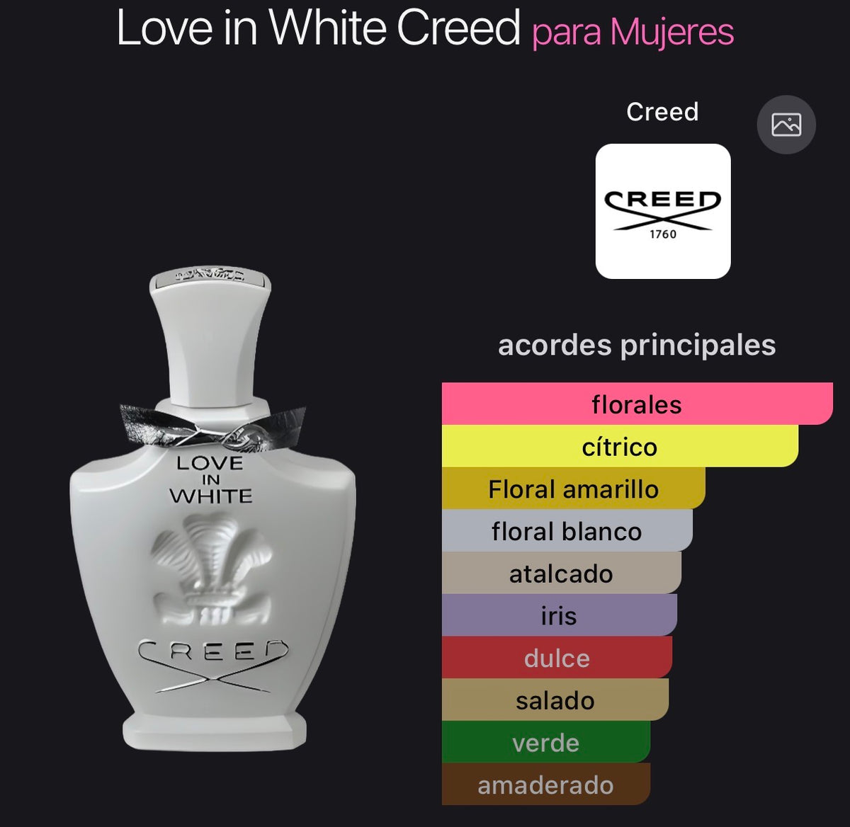Creed Love in White Eau de Parfum 75 ml (Preventa)