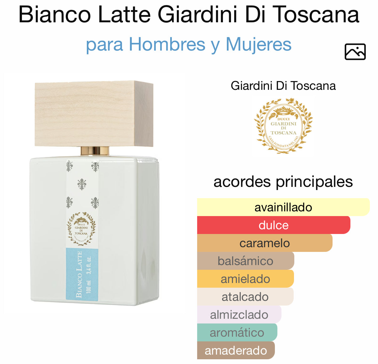 Blanco Latte Eau de Parfum Giardini Di Toscana 100 ml
